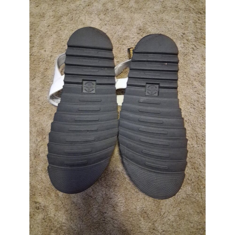 Dr. Martens AVRY HYDRO LEATHER STRAP SANDALS Size 10 White - Picture 8 of 9